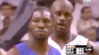 Ben Wallace Defense on Shaq  2006 ECF Game 3 [upl. by Adran]