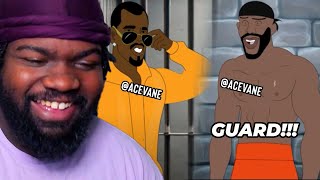 Diddy matching everybody Freak in Jail AceVane  Random 9 REACTION [upl. by Nilats]