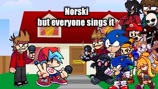 FNF Norski but everyone sings it 🎶 [upl. by Ardnak979]