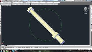 Tutoriel 3D Autocad Modélisation dun Boulon [upl. by Ewolram127]