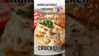 Easiest Creamy Crockpot Ranch Seasoning Chicken Recipe Ever [upl. by Lleznod866]