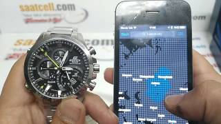 Casio Edifice EQB500D1A Akıllı telefona bağlanma özellikli saat incelemesi Türkçe [upl. by Notac259]