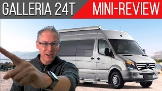 MiniReview  Coachmen Galleria 24T  3 Captains Chairs amp Its 4 Season Capable [upl. by Seebeck]