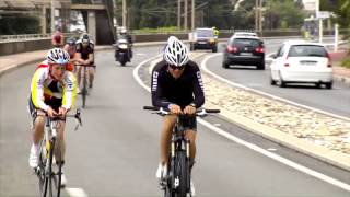 Nico Rosberg Triathlon Cannes 2012 Nach Plattfuß war Ende [upl. by Niwre50]