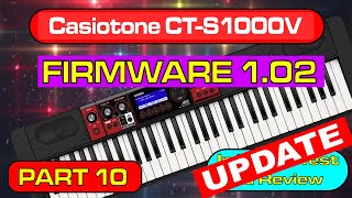 Part 10 – Updating to Firmware 102  Casiotone CTS1000V In Depth Review [upl. by Mellie]