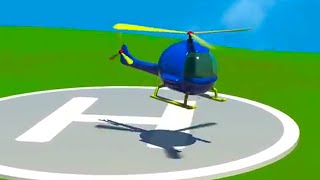 Videos para niños  Helicoptero para niños  Aeropuerto [upl. by Anidnamra]