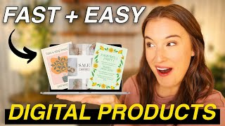 3 digital products you can create in 10 MINUTES OR LESS with no design experience [upl. by Auos308]