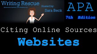 Citing Websites and Online Material in APA Style 7th edition Episode 4 [upl. by Arnaud]