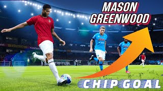 MASON GREENWOOD AMAZING CHIP GOAL  PES 2021 [upl. by Namharludba]