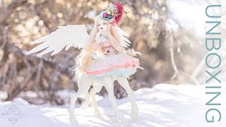 BJD Fairyland Minifee Lucywen Winged Centaur Unboxing  Box Opening [upl. by Htehpaj7]