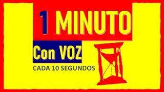 Cuenta atrás 1 minuto con voz cada 10 segundos [upl. by Ru349]