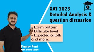 XAT 2023 Question Discussion  Expected Cutoffs and Detailed Analysis [upl. by Varin918]