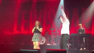 Lewis Capaldi sings Bruises with a fan on stage Sydney 212020 [upl. by Goodyear]