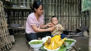 VIDEOFULL harvesting green vegetables turmeric wild pepper galangal giant tubers for sale [upl. by Free]