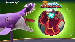 NEW HAMMERHEAD SHARK IN ARTICT APOCALYPSE WORLD GAMEPLAY  HUNGRY SHARK WORLD  HUNGRY SHARK [upl. by Asor808]