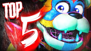 TOP 5 FNAF SONGS ANIMATIONS Five Nights Music 2021 [upl. by Anelas885]