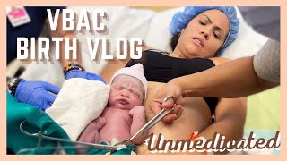 Successful VBAC Unmedicated Positive Labor and Delivery Vlog EMOTIONAL  Oh Mother [upl. by Dunseath]