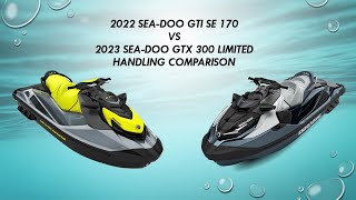 SeaDoo GTI SE 170 vs GTX 300 Limited  Handling Comparison [upl. by Milah998]