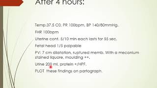 partograph clinical cases [upl. by Liag897]