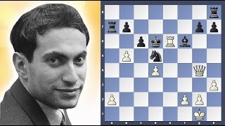 Mikhail Tal needs only Queen to win [upl. by Llovera]