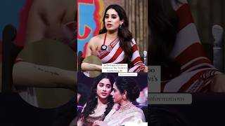 Janhvi opens up about her tattoo in sri devi’s writing janhvikapoor sridevi trend viralvideo [upl. by Adnuhser]