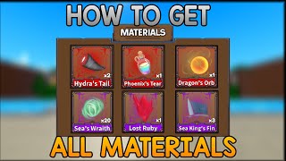 How to Get All Materials  King Legacy Update 45 [upl. by Victory]