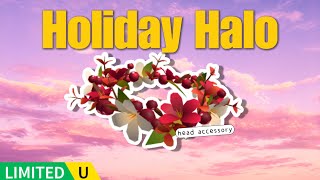 LIMITED ITEM How to get the Christmas Holiday Halo from Overlook Bay 2 on Roblox [upl. by Aseel]