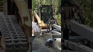 Skidsteer turned road grader [upl. by Crandall]