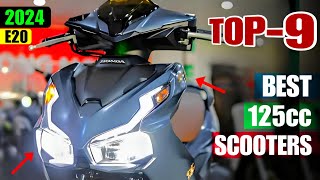 Top 9 Most Fuel Efficient 125cc Scooters in India 2024 🔥 for Mileage and Performance  OBD 2 models [upl. by Anneehs]