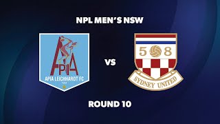 NPL Men’s NSW Round 10 APIA Leichhardt FC v Sydney United 58 FC [upl. by Eleinad]