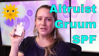 Altruist Face Fluid Sunscreen SPF 50 🌞 Gruum Skincare Sunscreen Review How to Use amp UV Camera [upl. by Ysied]