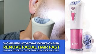 How to Use an Epilator and does it work on a Mens Beard [upl. by Ymorej227]