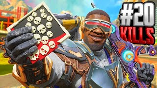 Newcastle 20 KILLS BOMB Nice Skills Apex Legends Gameplay Season 20 [upl. by Anewor143]