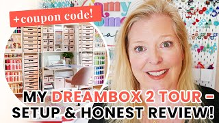 Dreambox 2 Tour  My Craft Room Setup amp Honest Review  a coupon code [upl. by Cristabel]