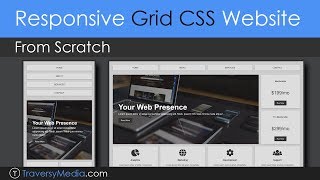 Build a Responsive Grid CSS Website Layout From Scratch [upl. by Anecusa]