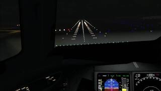 Crosswind Autoland landing MD11 Foggy Autopilot TrackIR FSX [upl. by Yrrac323]