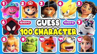 Guess 100 Character By Their Song  Netflix Puss In Boots Quiz Sing 1amp2 Zootopia lGuess The Song [upl. by Anuat]