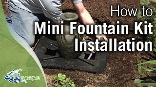 How to Install an Aquascape Mini Fountain Kit [upl. by Nomael]