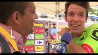 Rigo gana la etapa 1a Entrevista HP ALEGRIA Rigoberto Urán Tour de Francia 2017 9a Etapa [upl. by Aryn]