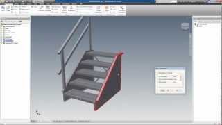 Autodesk Inventor Sheet Metal Stairway Configurator [upl. by Daggett793]