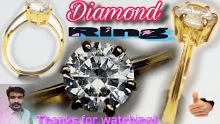 Diamond Stone Gold Ring Diamond Ring JewellerymakerDaimondring shriya987 [upl. by Quintus]