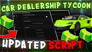 MONEY Car Dealership Tycoon Script Hack Auto Farm Car Mods Super Speed amp More WORKING [upl. by Aelram]