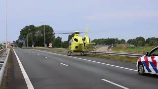 Automobiliste zwaar gewond door ongeluk A20 na pech [upl. by Rakel380]