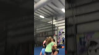 Little hitch kick full for the feedcheerleading spin stunting [upl. by Anirod]