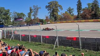 F1 Monza 22  Race Start from Lesmo 2  General Admission Prato  Italian GP [upl. by Rickert]