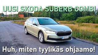 UUSI Skoda Suberb Combi  Huikean tyylikäs ohjaamo [upl. by Aztiram]