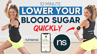 Lower Your Blood Sugar Quickly 10 Minute Routine FT Nutrisense [upl. by Downing]