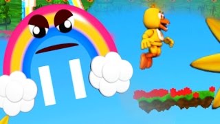 PLAY AS CHICA Chicas BLOODY TRAPLAND CURSING Rainbow  FNAF World 3D UPDATE 2 Part 4 [upl. by Thackeray]