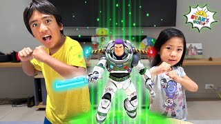 Buzz Lightyear Voice Control Robot with Ryans World [upl. by Thacher]