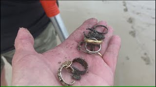 Beach Metal Detecting New Hampshire GOLD GOLD GOLD [upl. by Marylynne]